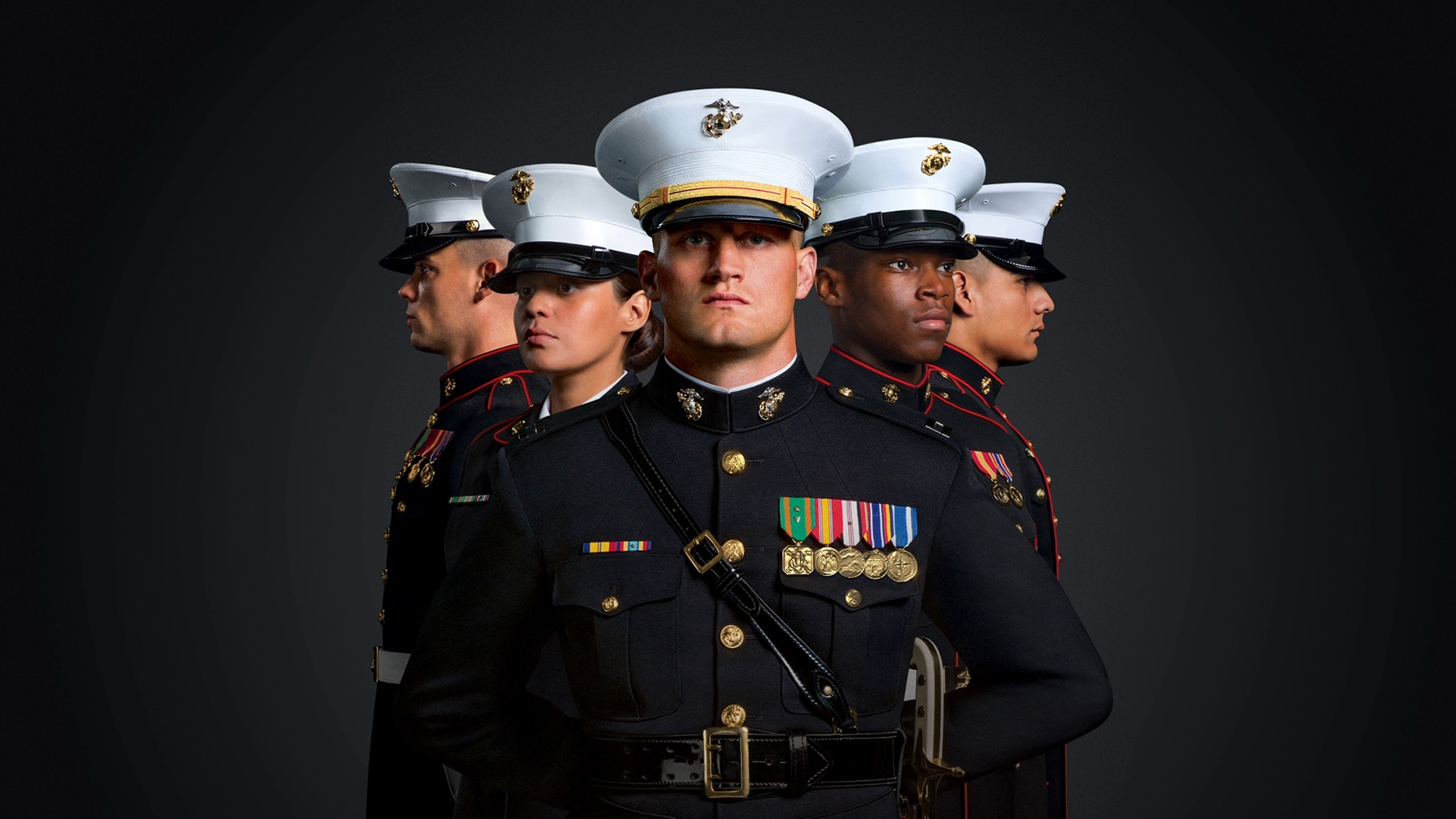 United States Marine Corps Marine Recruiting Marines